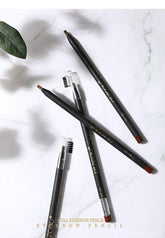 3pcs Waterproof Long Lasting Eyebrow Pencil with Brush Peel-off Eyebrow Permanent Makeup Cosmetic Art Eyebrow Pencil Mapping Tools (Medium Coffee)